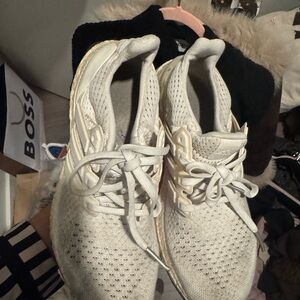 Women's White Adidas Athletic Shoes